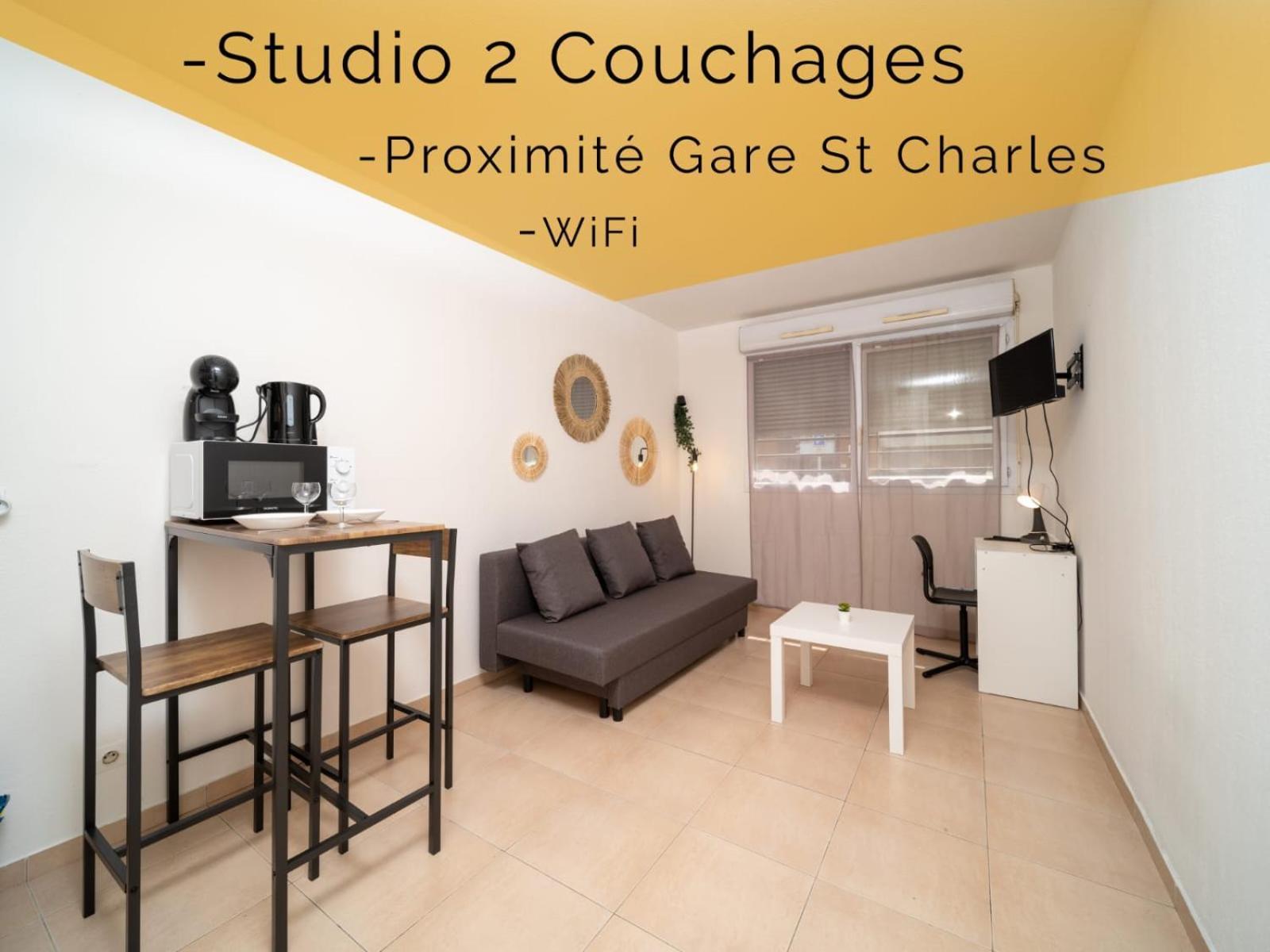 Appartement Tout Equipe A 6 Minutes De La Gare St Charles Marsella Exterior foto